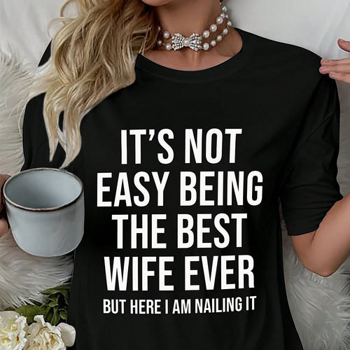 Kvinder Oversized Grafik T-shirt Kjole Stilla