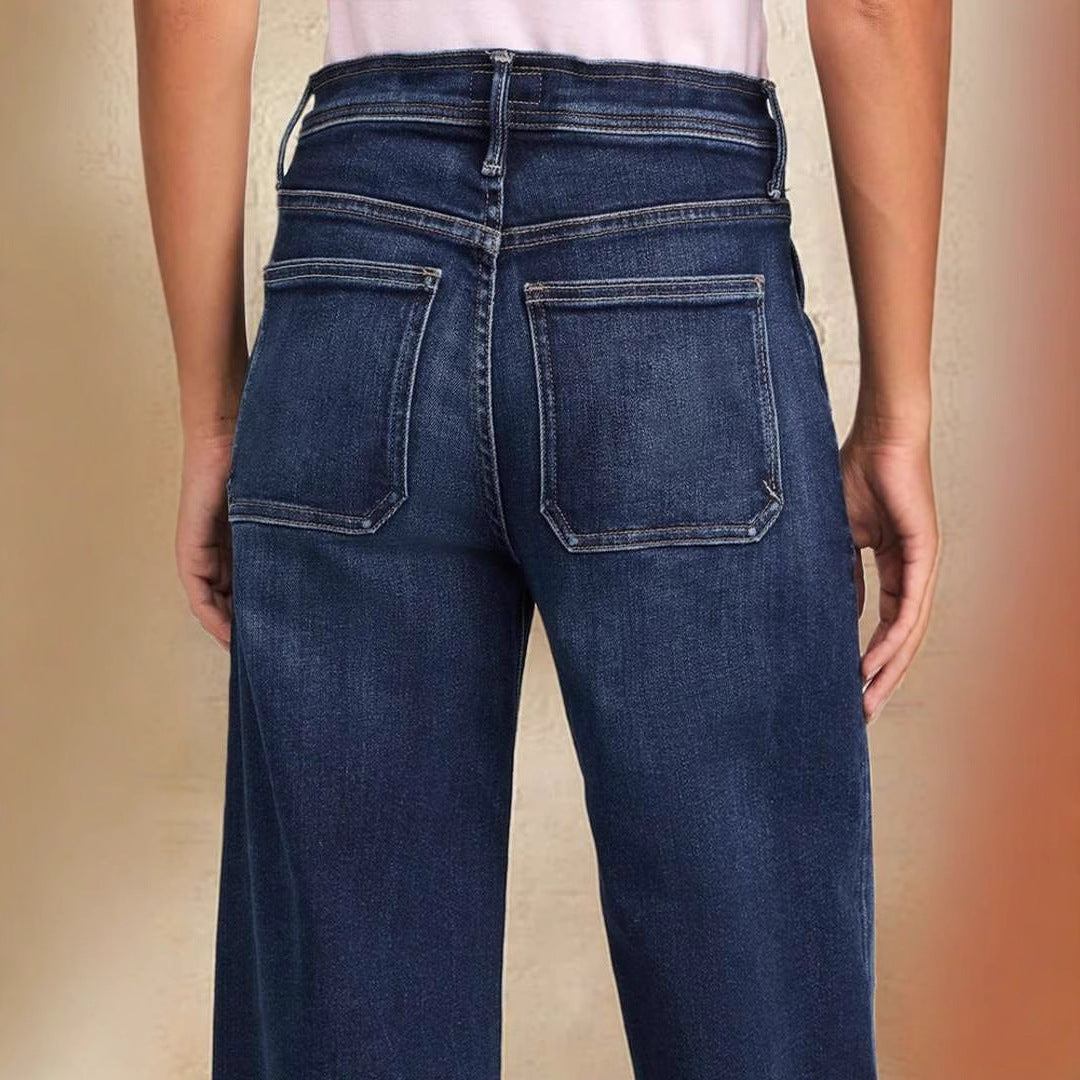 Damer løst skårne jeans med justerbar talje Stilla