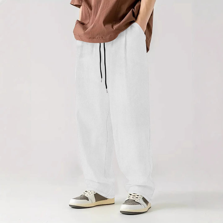 Herrer afslappet fritidsshorts med elastisk talje og lige snit Stilla