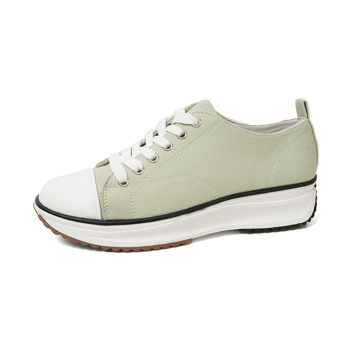 Dame Sporty Sneakers med åndbar canvas-overflade og komfortabel dæmpning Stilla