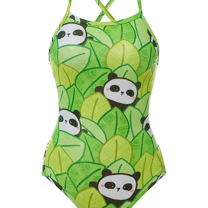 Dame Én-delt Badedragt med legesyg Panda-design Stilla