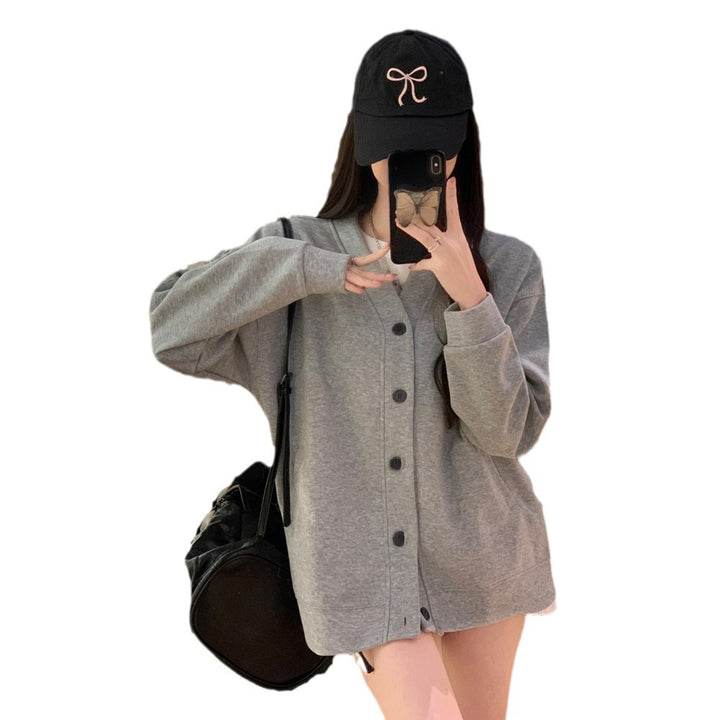 Femme Button-Up Langærmet Cardigan med Lommer Stilla