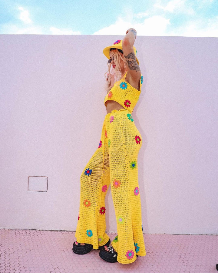 Damer to-delt i kreativ hæklet look Skovae