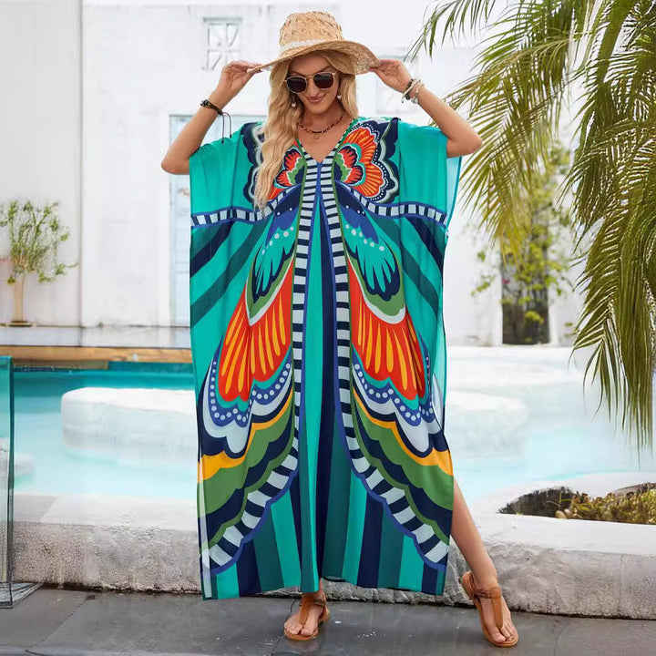 Femme Artistic Maxi Kaftan Kjole Stilla