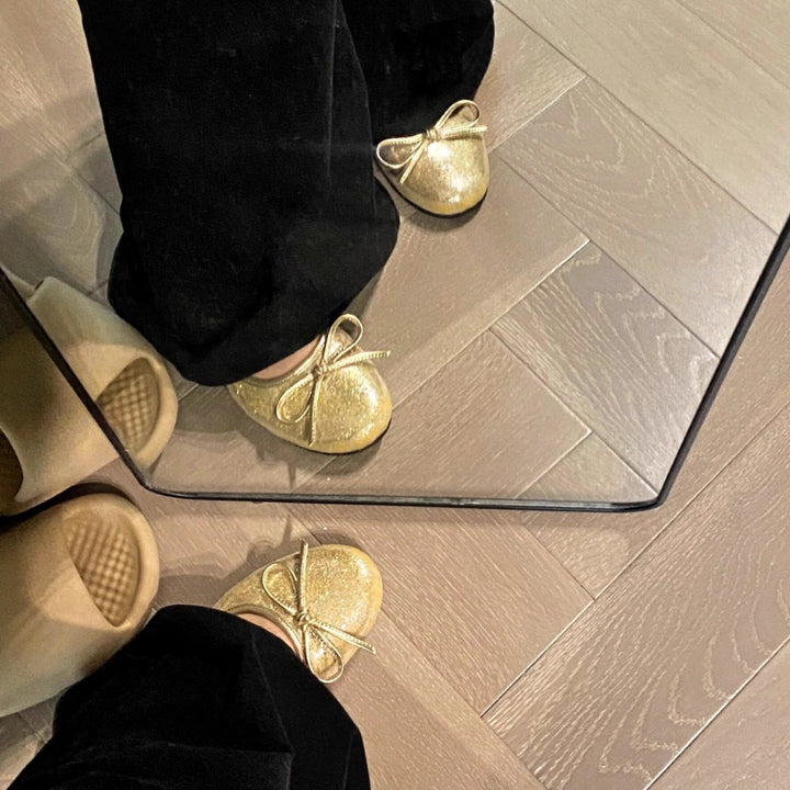 Dame Komfort Ballerinas med delikat sløjfeaccent Stilla
