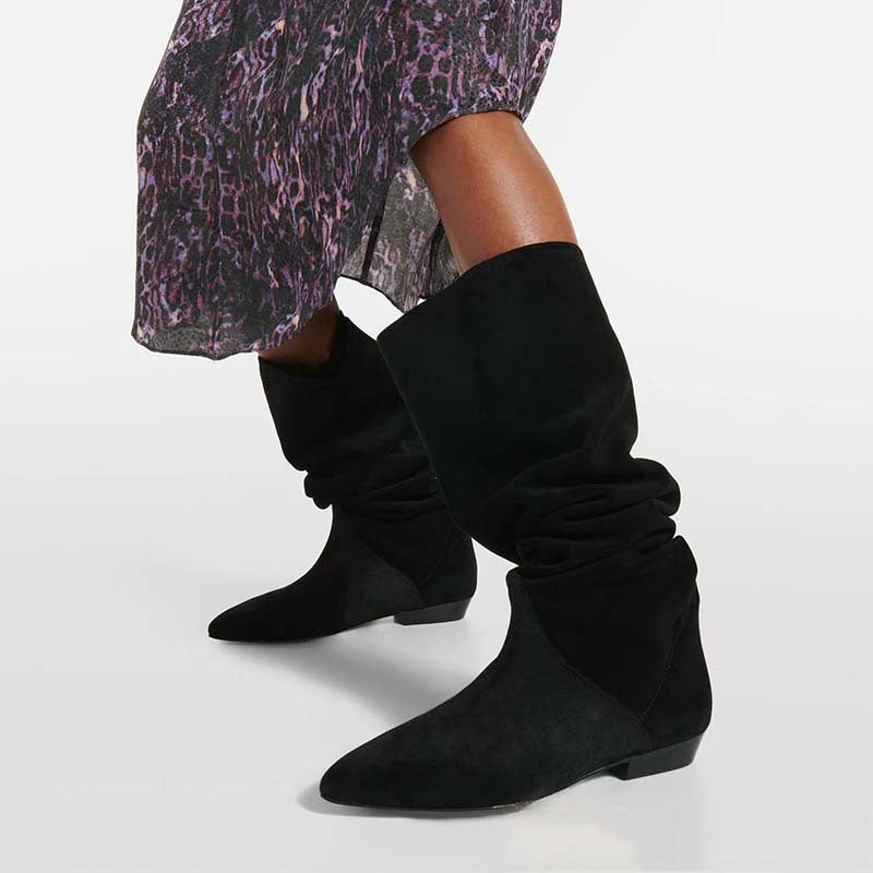 Femme Slouchy Høj-Over-Knæ Støvler Stilla