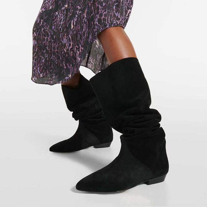 Femme Slouchy Høj-Over-Knæ Støvler Stilla
