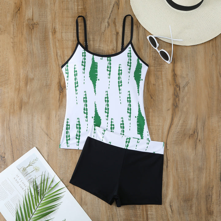Femme svømme tanktop og shorts sæt Stilla