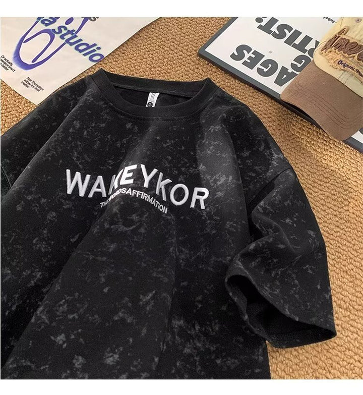 Dame Oversized T-shirt med kreativ tekst og unikt design Stilla