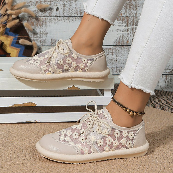 Damer Luftige Blomster Sneakers Stilla