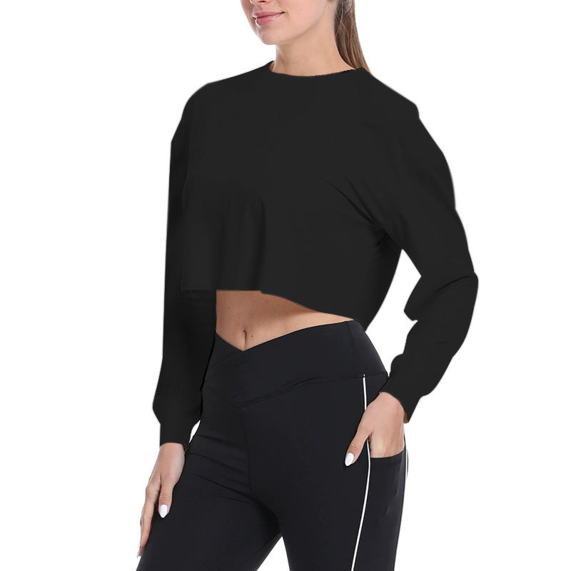 Dame Sporty Crop-Sweater med lange ærmer Stilla