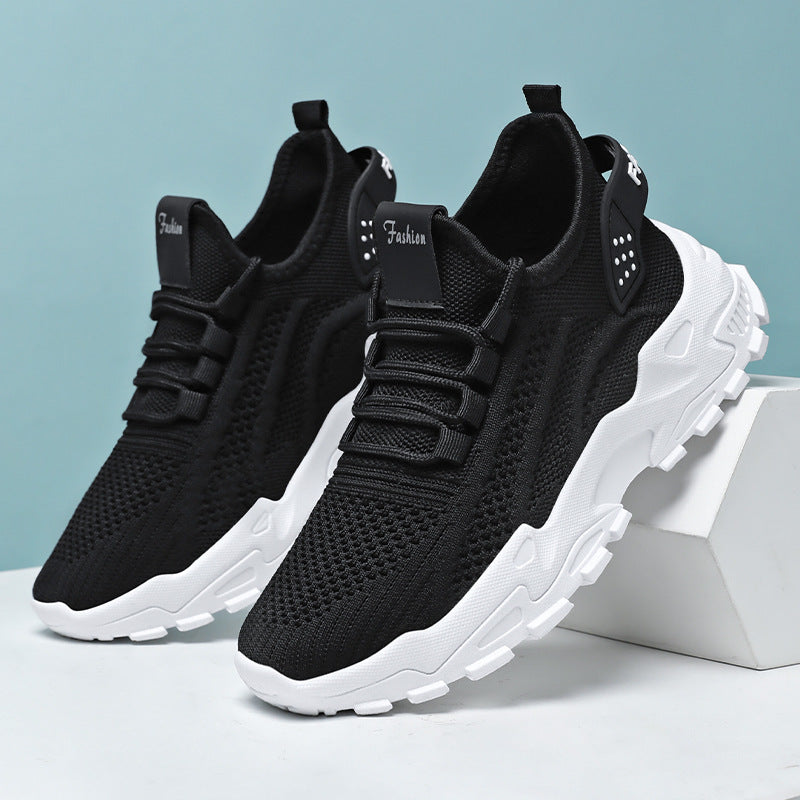 Dame Sporty fritidssneakers med åndbar netstruktur og dæmpende sål Stilla