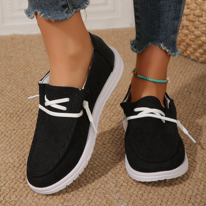 Dame Behagelige Slip-On Sneakers med elastiske snørebånd Stilla