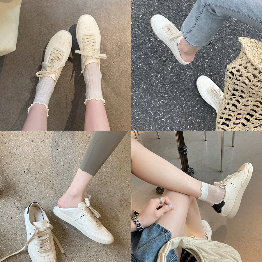 Dame Fritid Low-Top Sneakers med let åndbart design Stilla