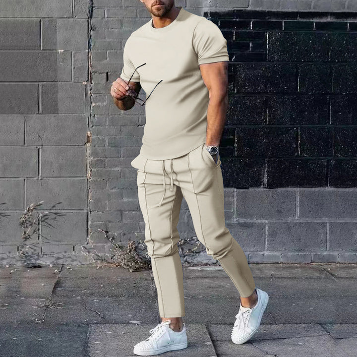 Herrer afslappet fritidsoutfit med elastisk talje og behagelige lommer Stilla