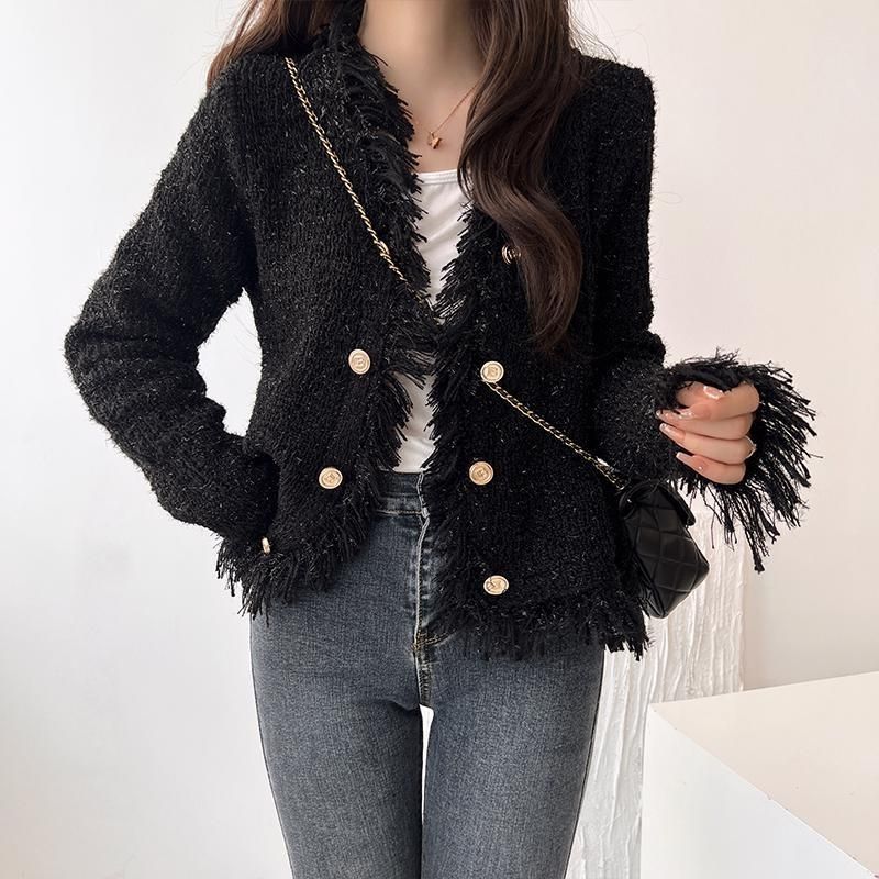 Kvinders cardigan med frynser Stilla
