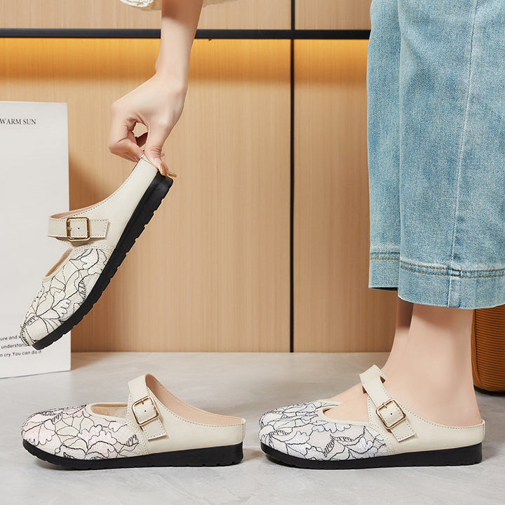 Femme Floral Clogs til at glide i Stilla