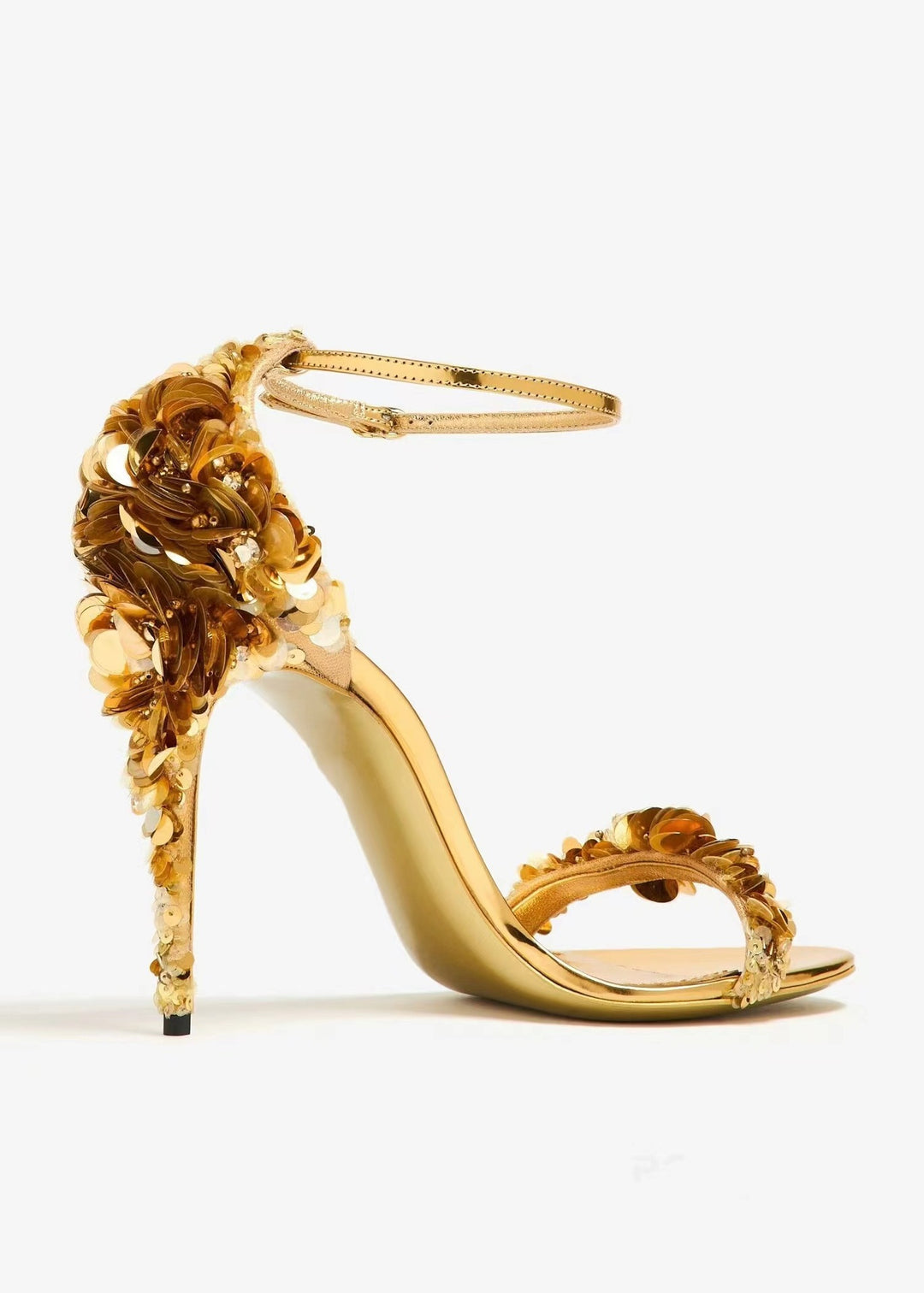 Femme Højhælede Sandaler med florale udsmykninger Stilla