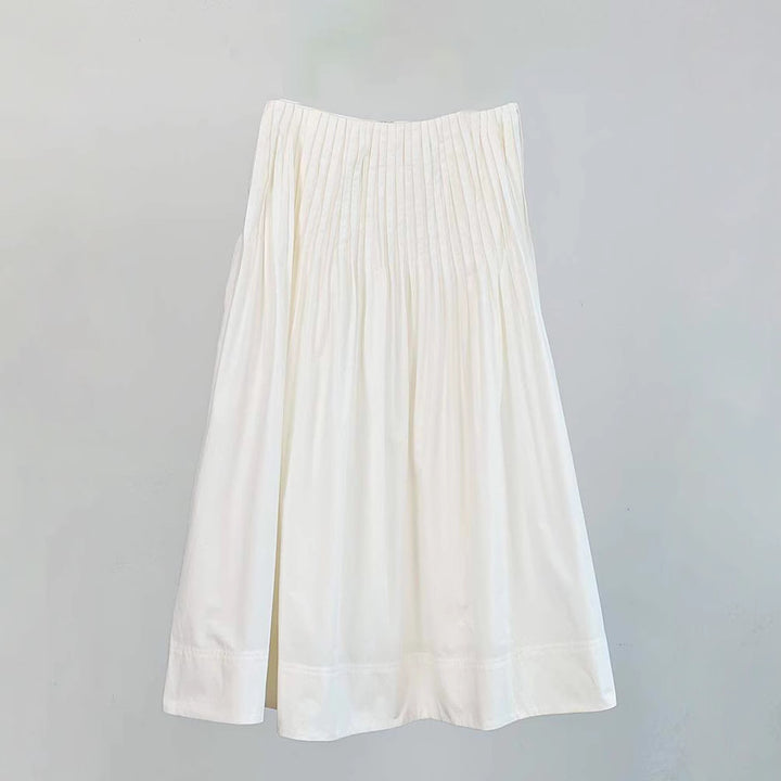 Damer elegant midi-nederdel med plisserede detaljer Stilla