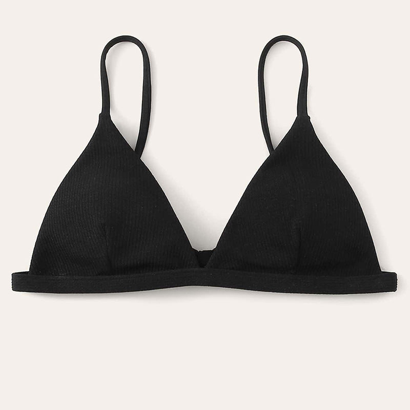 Dame Triangel-Bikini-top med justerbare stropper og elastisk underbånd Stilla