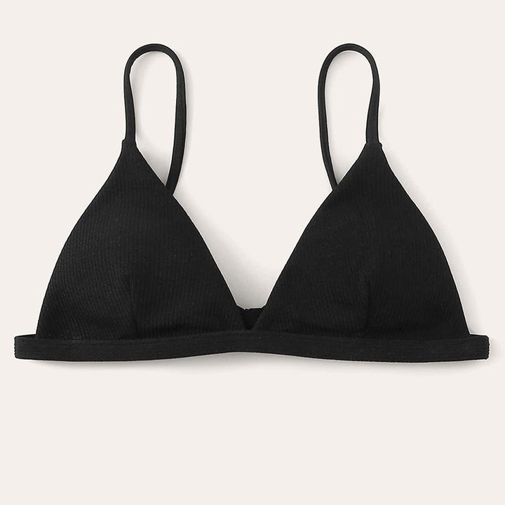Dame Triangel-Bikini-top med justerbare stropper og elastisk underbånd Stilla