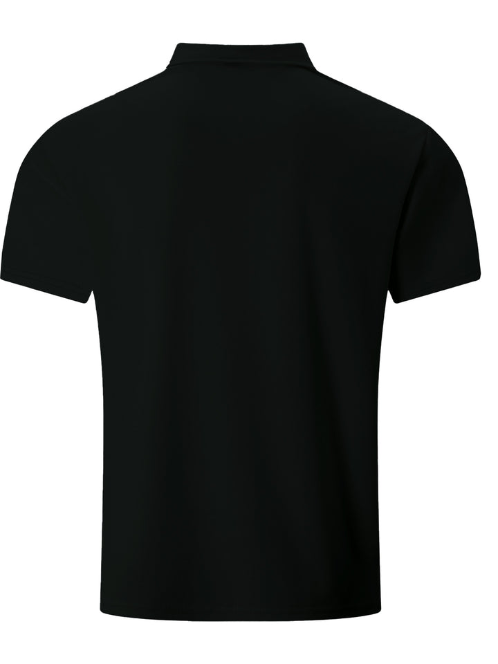 Herrer polo skorte med urban skyline print og åndbare egenskaber Stilla