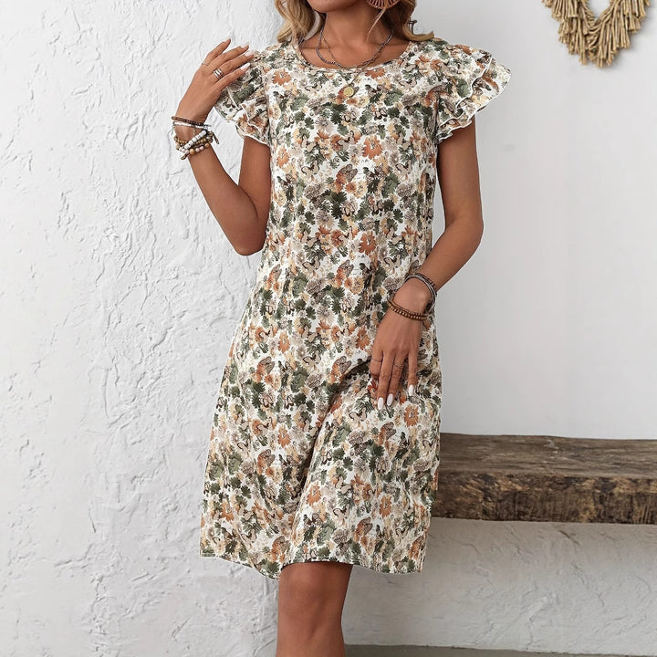 Kvinder Floral Print Casual Kjole Stilla