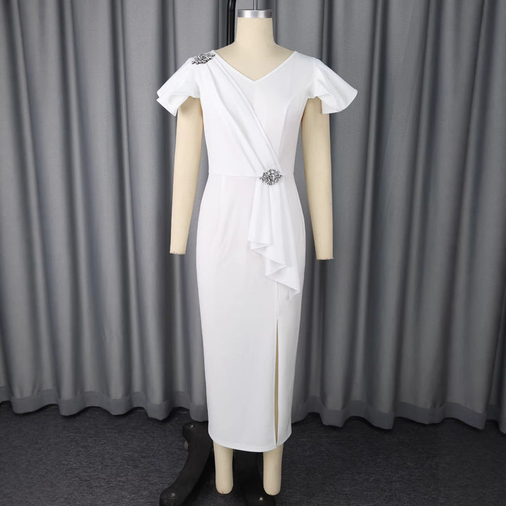 Dame Elegant aften kjole med figursyet silhuet Skovae