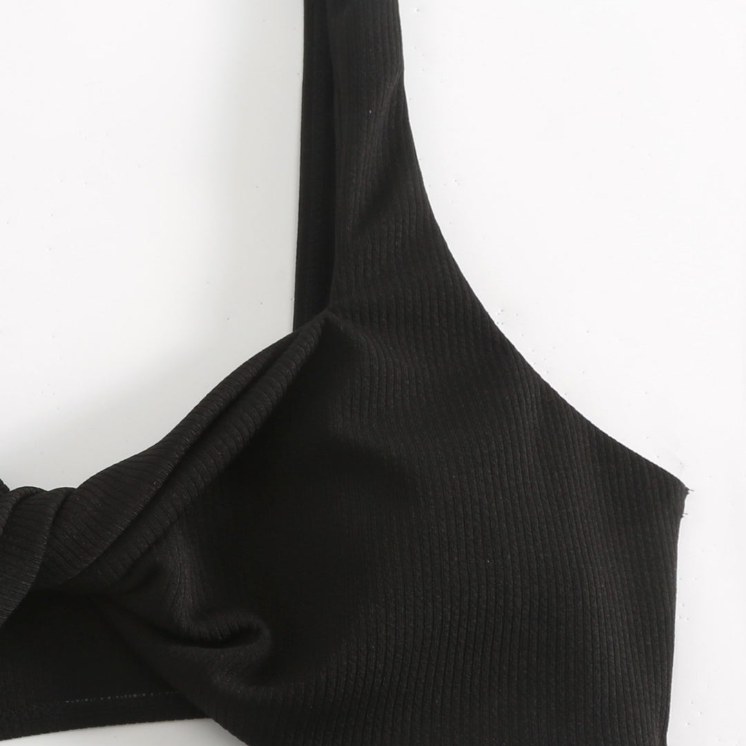 Dame bikini-sæt med knude-detail Stilla