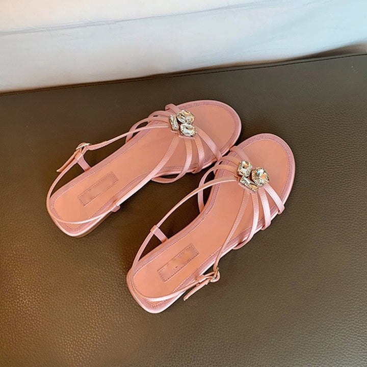 Dame Elegant Slip-On Kjole Sandaler Stilla