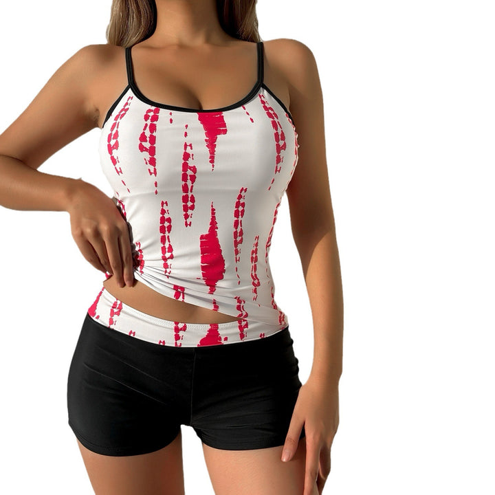 Dame sporty tankini-sæt med stilfuldt design og bevægelsesvenlig pasform Stilla