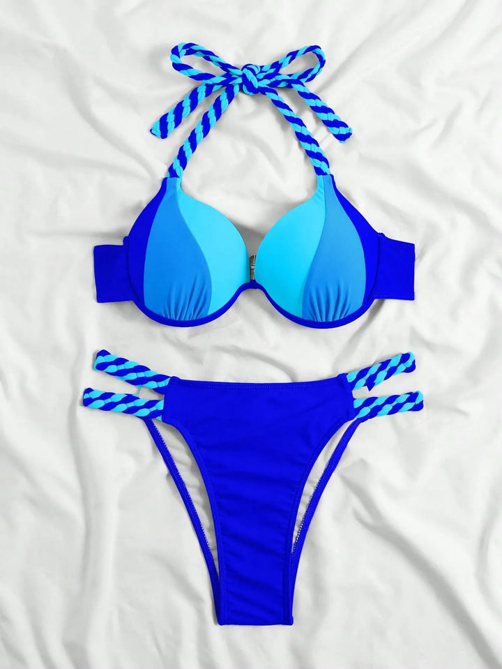 Femme Farverigt Bikini-Sæt Stilla