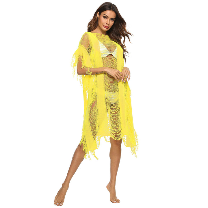 Dame Bohemian Chic Frynser Cover-Up Kaftan Stilla