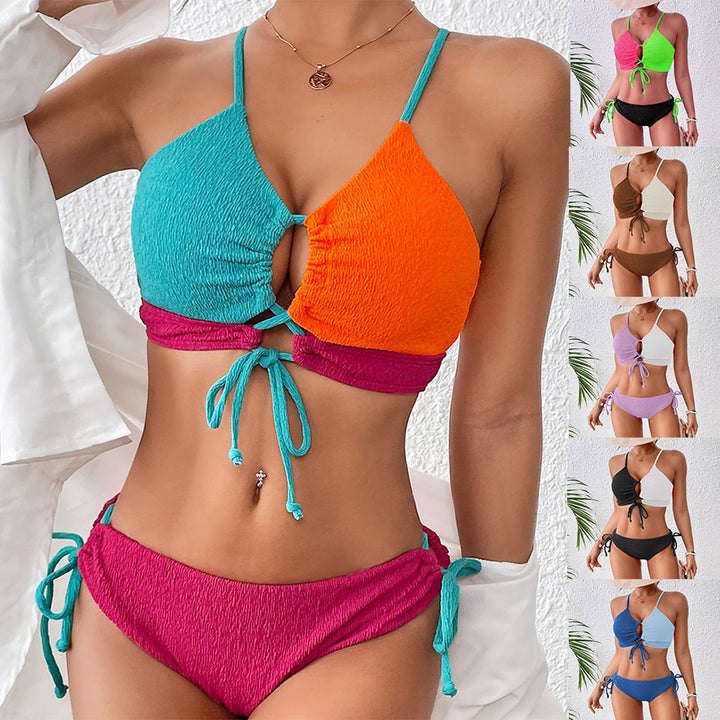 Dame bikini sæt med iøjnefaldende cut-out og justerbare stropper Stilla