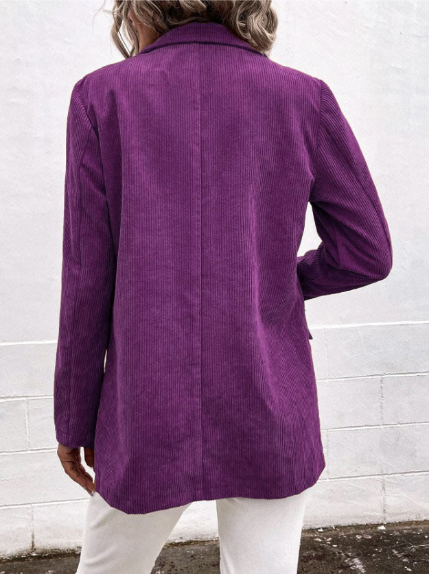 Stilla | Reverskrave Dobbeltknappet Langærmet Blazer