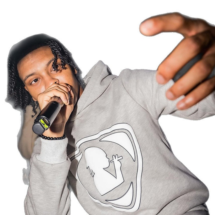 Hoodie til mænd med reflekterende logo Skovae
