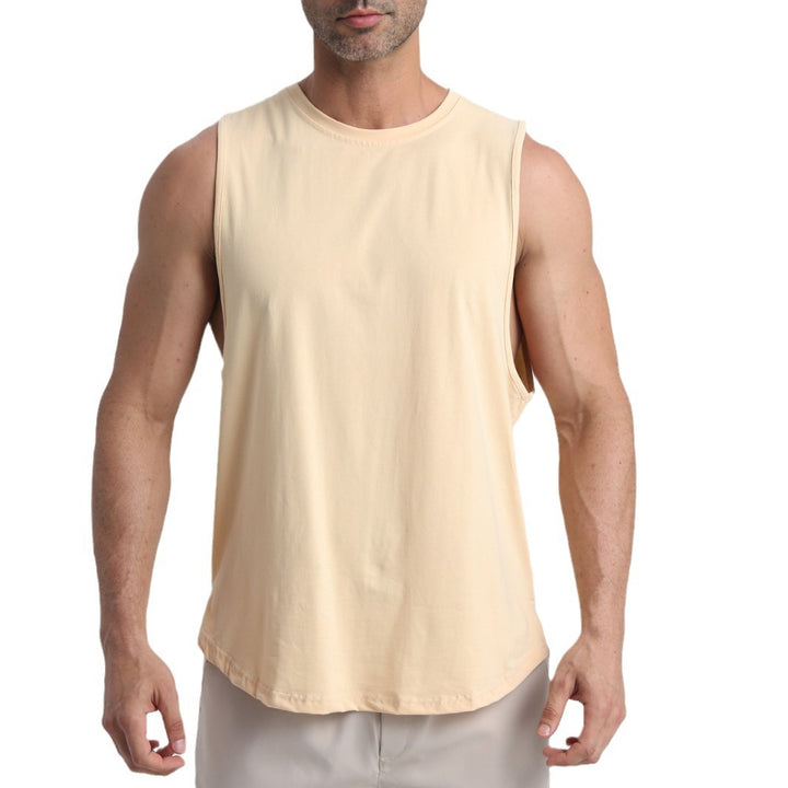 Herren ærmeløs fitness T-shirt lavet af åndbart materiale Stilla