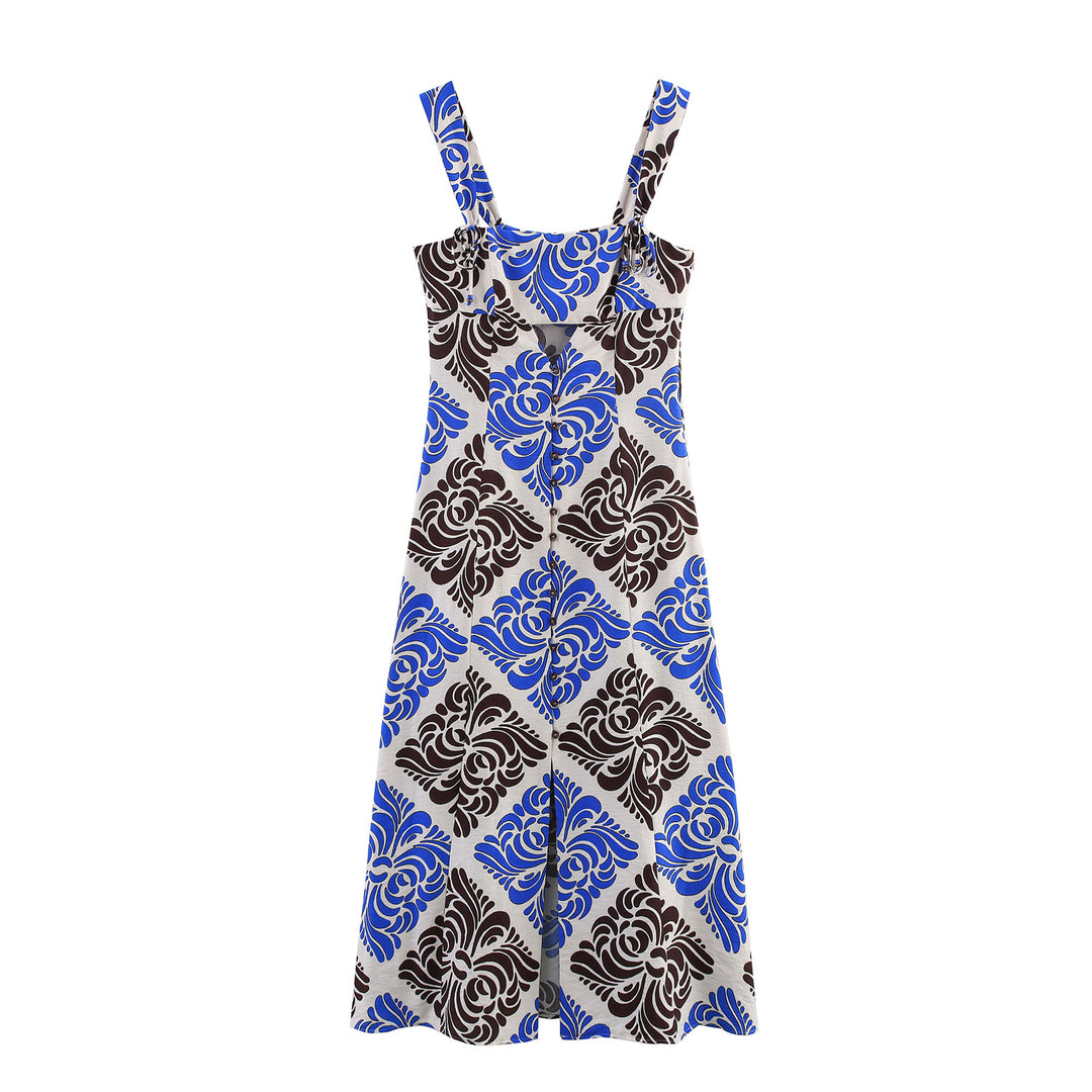 Damer Floral Print Maxi Kjole Stilla 1750153684