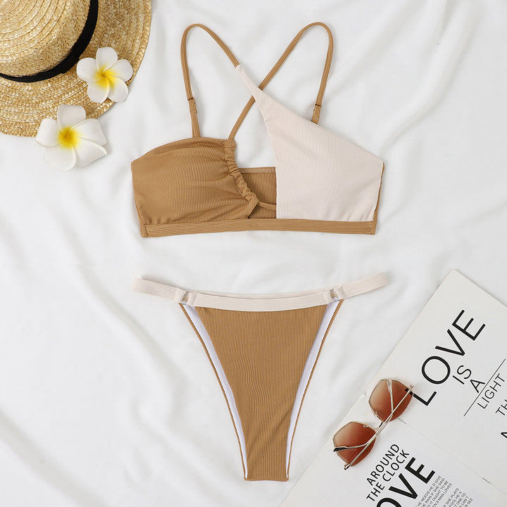 Femme Rippasymmetrisk Bikini-sæt Stilla