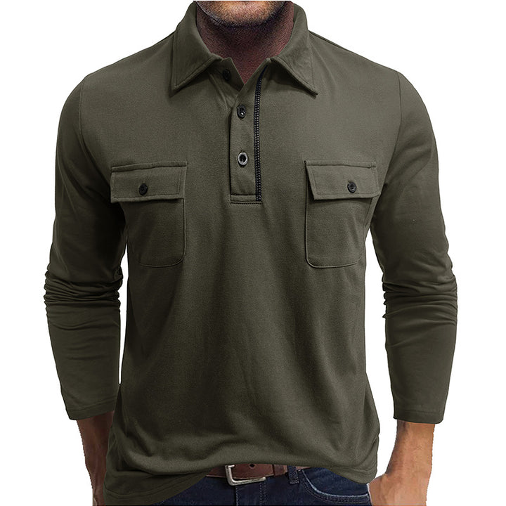 Herrer Langærmet polo shirt Stilla