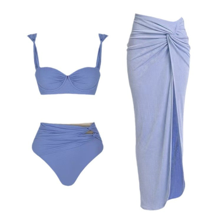 Dame Bikini-sæt med elegant Bustier-top og højtaljede designbukser Stilla