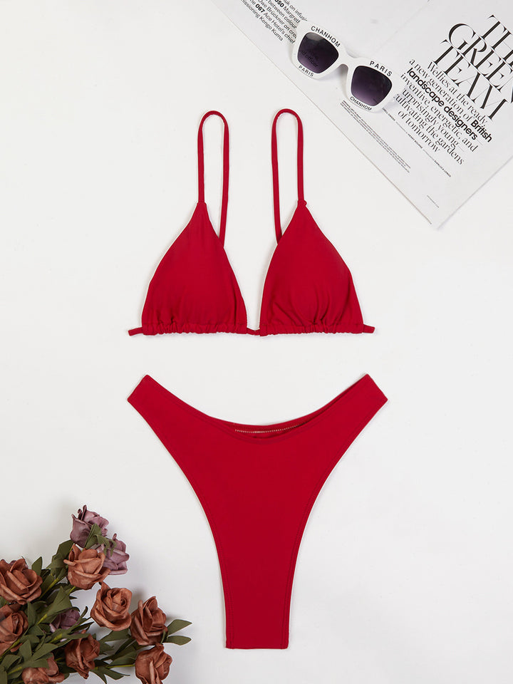 Femme Trekant-Udsnit Bikini Sæt Stilla