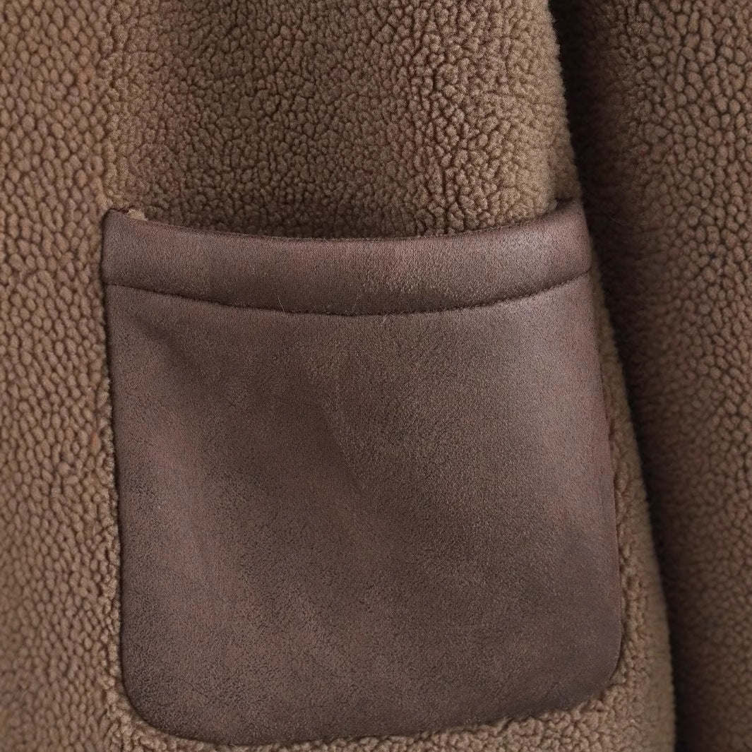 Femme Cozy Fleece Knap-Jakke Stilla