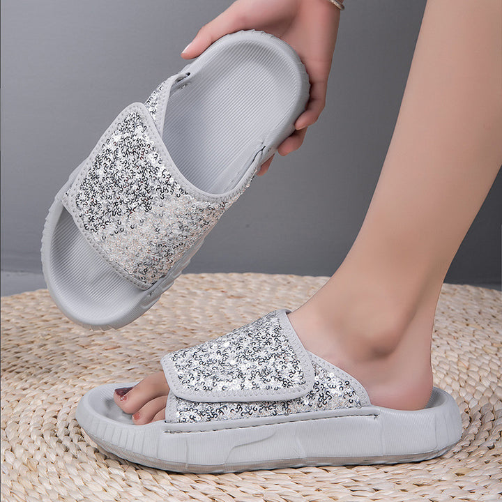 Dame Pailletter Slip-On Stilla