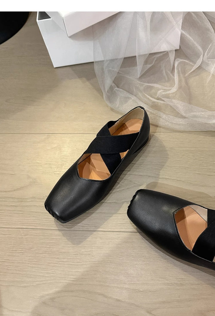 Dame Elegante Ballerinas med innovative tværremme Stilla