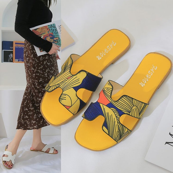 Dame Mode Strand sandaler med farverigt indre futter og behagelig sål design Stilla