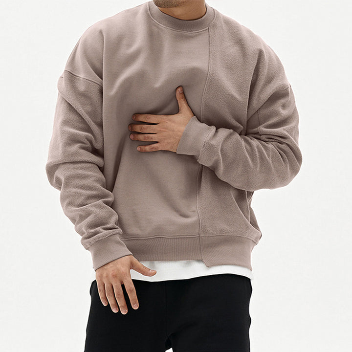 Herre Komfortabel Sweatshirt med moderne snit og høj krave Stilla