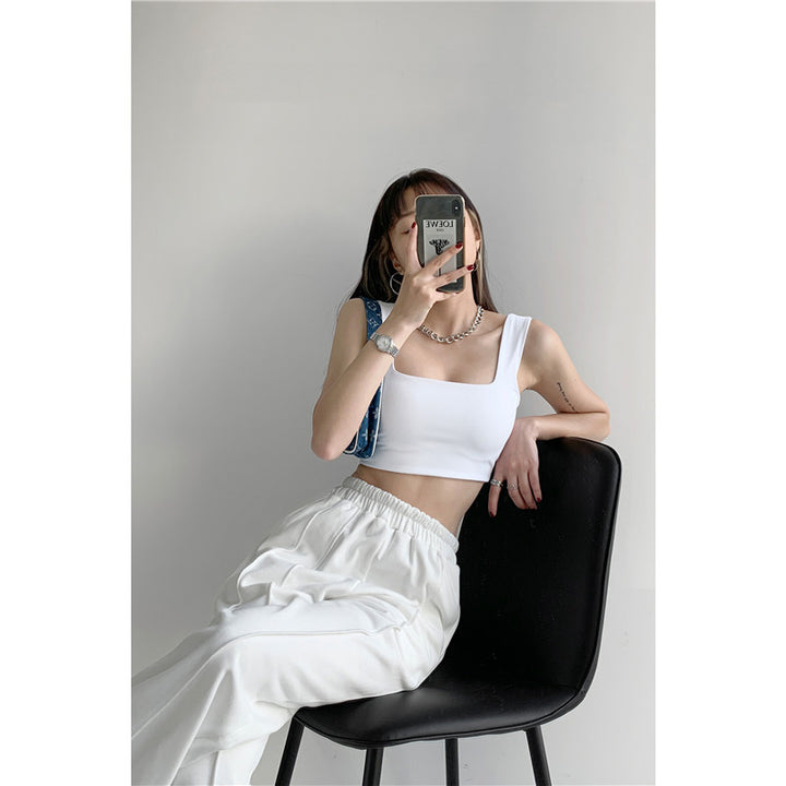 Femme Kvadrat-Udskæring Crop Top Stilla