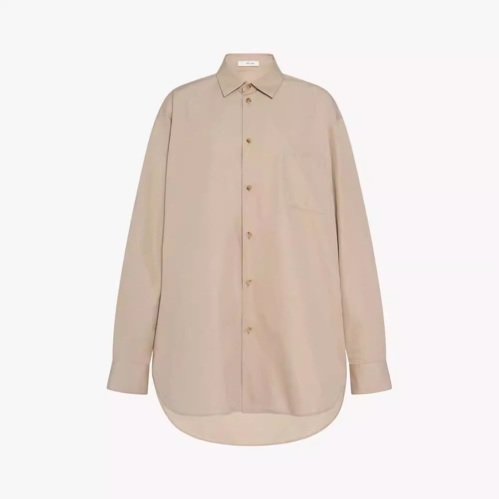 Dame brede og elegante højhalsede bukser med klassiske læg Stilla