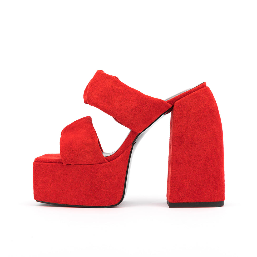 Femme Dekorative High-Platform Sandaler med Knude Remme Stilla
